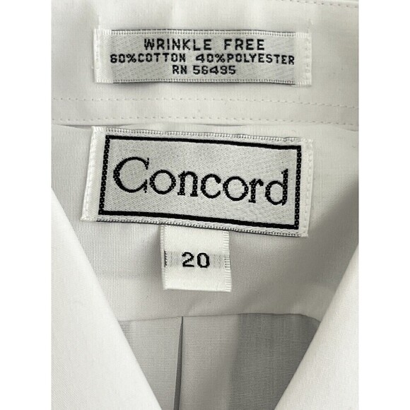 NWOT CONCORD UNIFORM BOYS WHITE BUTTON DOWN SHIRT LONG SLEEVE Size 20 - Picture 1 of 6